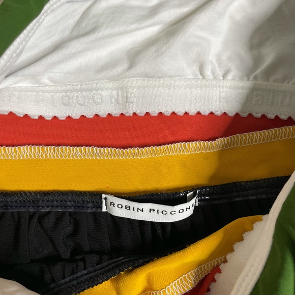 NEW Robin Piccone Suzie Stripe Bandeau Jumpsuit L - Picture 4 of 5